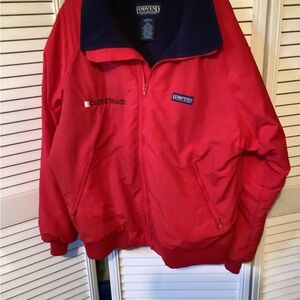Lands End Red Squall Jacket, size large